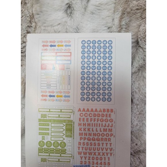 Assorted Planner Sticker Pack 30 Sheets Customizable & Stylish Organization Incl - Picture 5 of 6